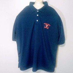 Virginia Cavaliers Starter Polo. Dark Blue Sz XL